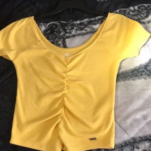 Hollister yellow top